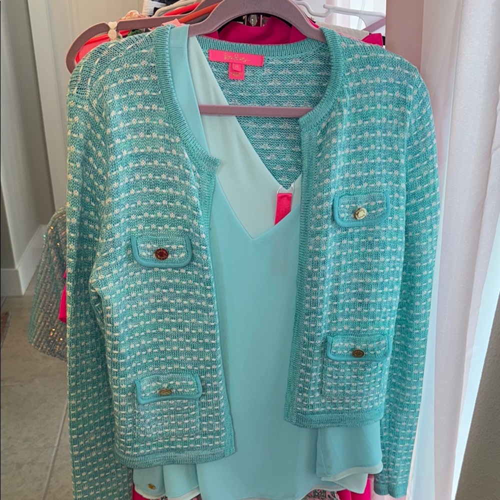 Lilly Pulitzer  Turquoise Cardigan